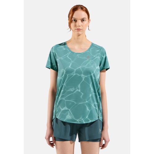 Odlo T-Shirt De Running Zeroweight Chill-Tec Pow Pour Femme, S, Green