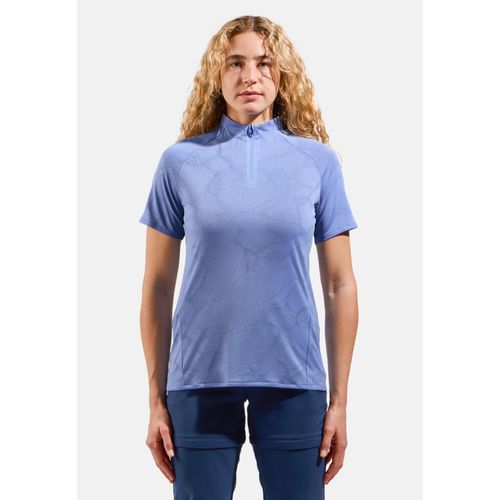 Odlo Polo Ascent Chill-Tec Pour Femme, L, Blue