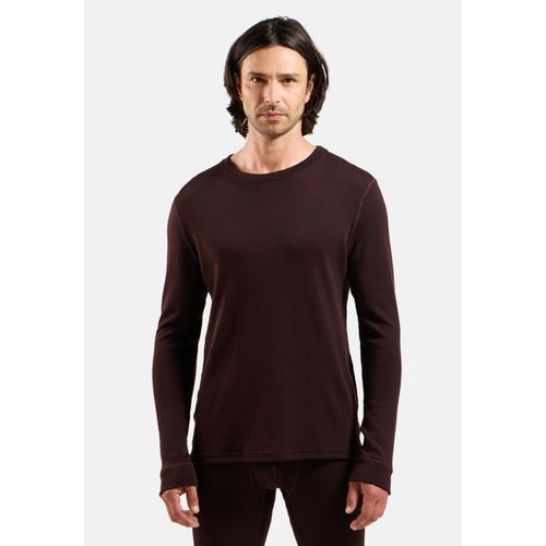 Odlo Haut Technique À Col Rond En Laine Mérinos 260 Natural Pour Homme, Xxl, Bordeaux