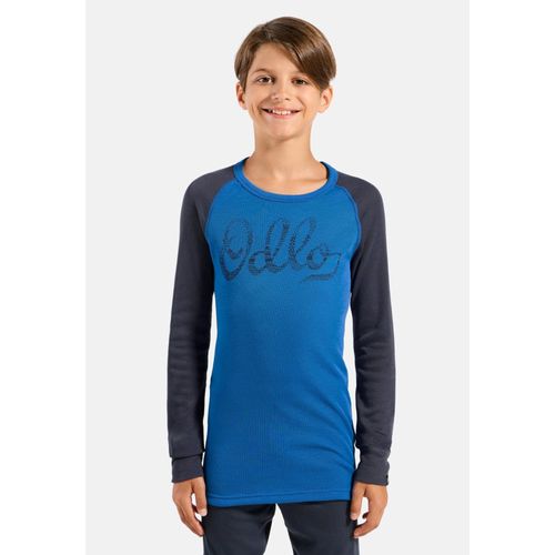 Odlo Ensemble De Sous-Vêtements Techniques Active Warm Pour Enfant, 92, Blue