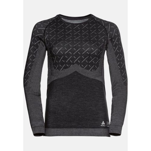 Odlo Haut Technique À Manches Longues Slokar Performance Wool Warm Pour Femme, L, Black