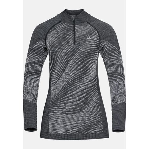 Odlo Haut ¿ Zip À Manches Longues Blackcomb Pour Femme, Xl, Gris