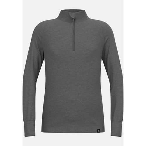 Odlo Haut À Manches Longues Et Col Montant À ¿ Zip Active Warm Pour Enfant Pour Enfant, 164, Gris