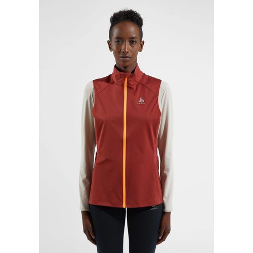 Odlo Veste Sans Manches De Running Zeroweight Warm Pour Femme, L, Rouge
