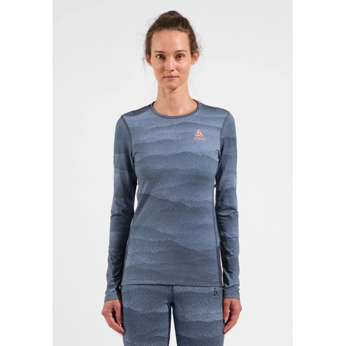 Odlo Haut Technique À Manches Longues Whistler Pour Femme, L, Blue
