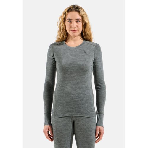 Odlo T-Shirt Technique À Col Rond En Laine Mérinos 200 Natural Pour Femme, Xl, Gris