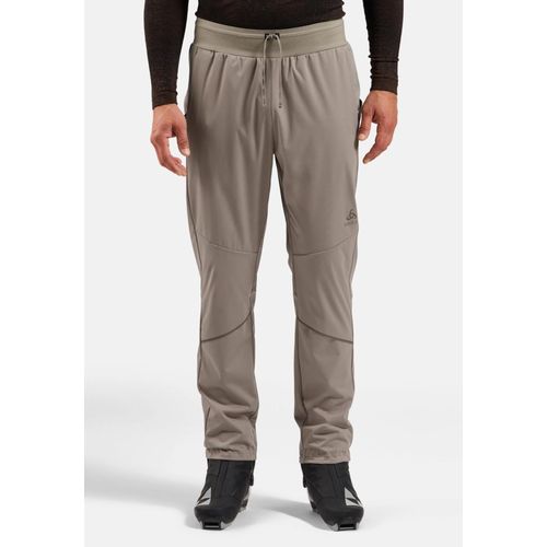 Odlo Pantalon De Ski De Fond Coupe-Vent Zeroweight Pro Warm Pour Homme, Xxl, Beige