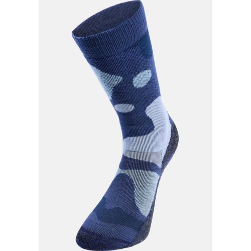 Odlo Chaussettes De Ski Merino Warm De La Collection Adventurer Pour Enfant, 31-33, Blue