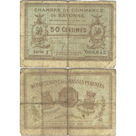 France - Billet - Chambre De Commerce De Bayonne - 50 Centimes - 1917 - Jp.021.40 - 15-213