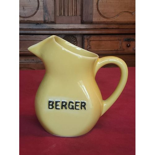 Ancien Pichet Berger En Céramique Hauteur 17 Cm