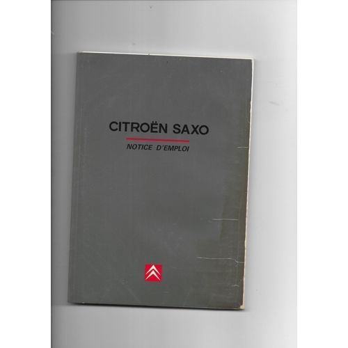 Manuel D'utilisation Citroën Saxo 1995 Complet
