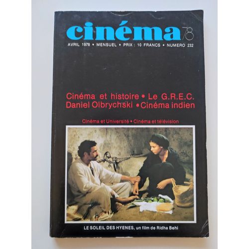 Cinéma78 - Avril 1978 - Le G.R.E.C. Daniel Olbrychski. Cinéma Indien