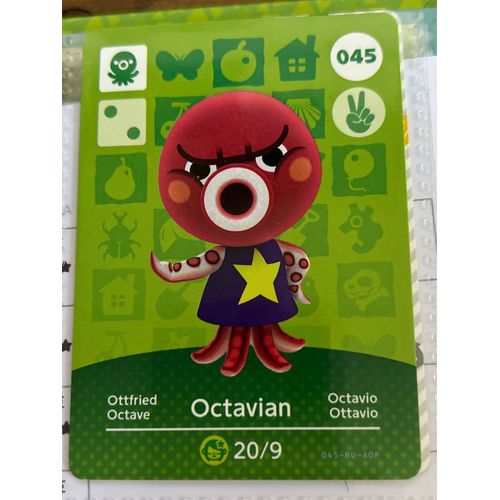 Carte Animal Crossing Série 1 Octavian - Octave 045