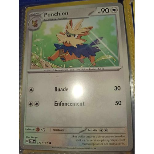 Commune - Pokemon - Flammes Obsidiennes - Ponchien 171/197