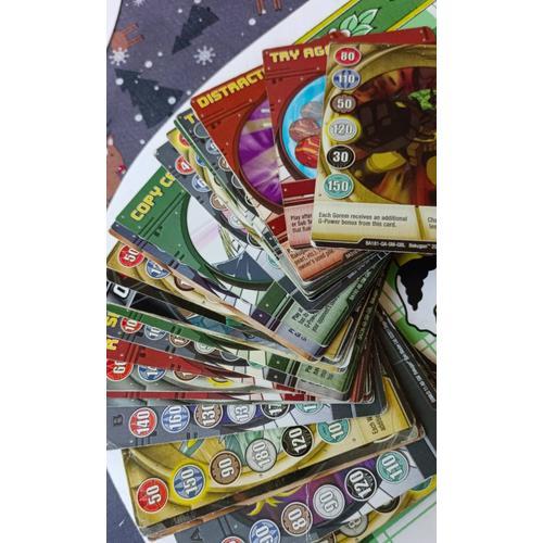 Lot De 10 Cartes Bakugan Dont Cartes Métalliques