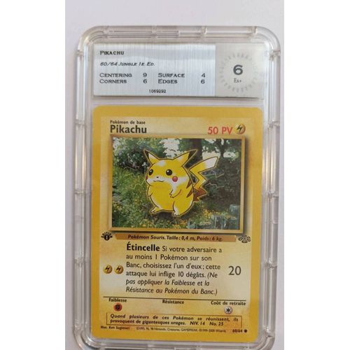 Pikachu Edition 1 Jungle 60/64 Mtg 6 Ex+