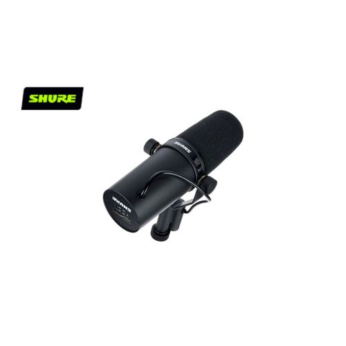 SHURE Micro Sm7B Microphone dynamique à condensateur Sm7B, avec réponse en fréquence sélectionnable, pour enregistrement sur scène en direct, Studio, streaming, podcast