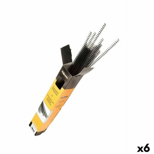 Fellowes - Acier - 12 mm - A4 (210 x 297 mm) - 80 feuilles - pack de 100 - noir - peigne de liaison de fil (pack de 6)