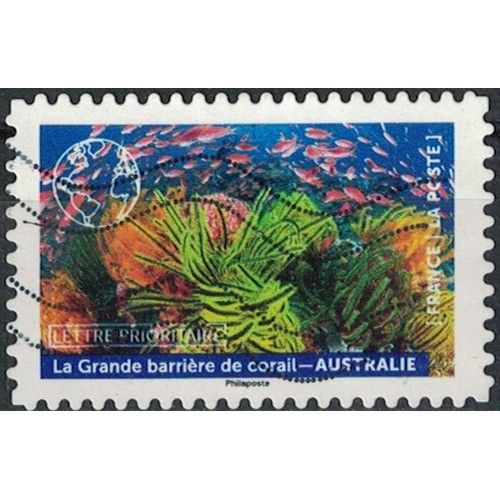 France 2022 Oblitéré Used Notre Planète Bleue La Grande Barrière De Corail Australie