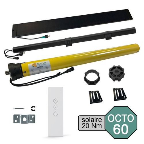 Kit de motorisation radio solaire pour volet roulant 40 kg - 20 Nm