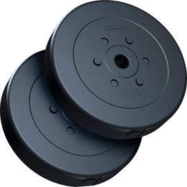 Scsports® Jeu De Disques D'entraînement - 20 Kg, Plaques 2 X 10 Kg, 30/31 Mm, En Fonte, Noir ? Set De Disques De Poids, Plaques De Poids Pour Haltères, Fitness, Musculation, Équipement De Gym