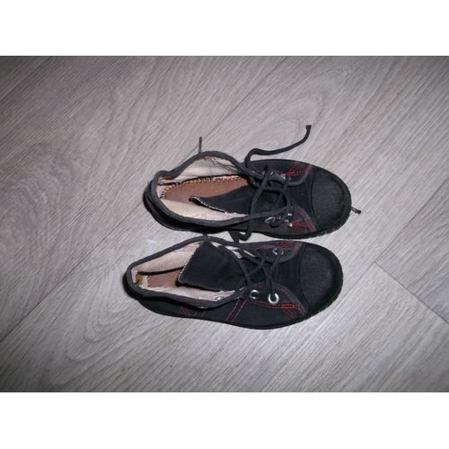 Baskets Montantes Hutchinson Noires Vieillies Neuves - 28