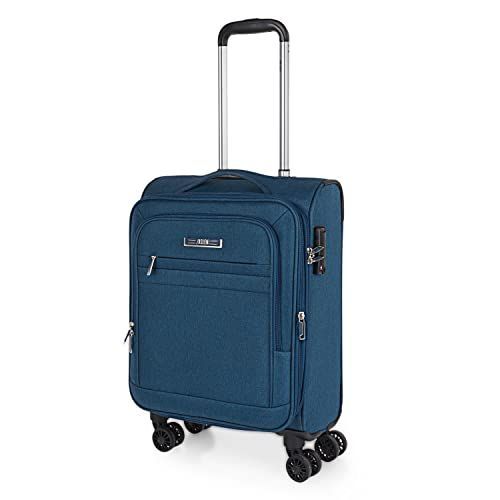 Valise Cabine Avion - Bagages Cabine Résistant - Petite Valise Semi Rigide - Bagage Cabine 4 Roulettes - Valise Ultra Légère Cadenas À Combinaison - Bagage Cabine En Matériau EVA