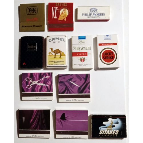 Boîtes Et Pochettes D'allumettes Tabac France Et Monde 12 Articles