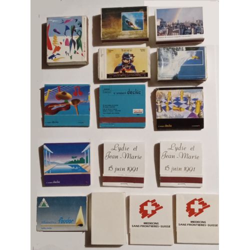Boîtes Et Pochettes D'allumettes Diverses France Et Monde 15 Articles