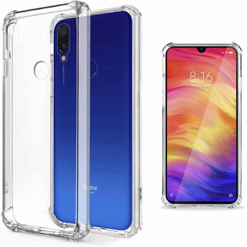 Coque Pour Xiaomi Redmi 7, Compatible Avec Xiaomi Redmi Y3, Avec Deux Protecteur D'écran, Coque Tpu Souple Ultra-Mince Transparente, Coque De Protection À Coussin D'air