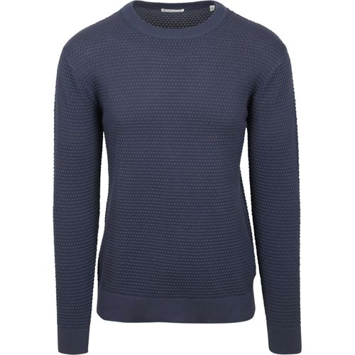 Knowledge Pullover Bubble Knit Indigo Bleu Bleu Foncé Taille Xl