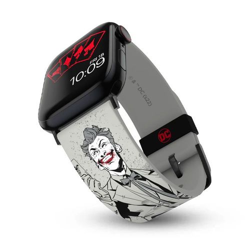 Apple Watch | Bracelet Silicone Mobyfox Dc Comics The Joker Last Laugh | Fourni Avec 20 Cadrans Exclusifs Téléchargeables