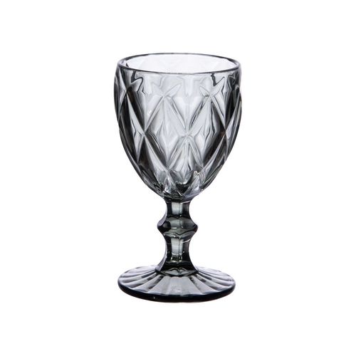Boite De 6 Verres À Pied 25 Cl Diamond Gris