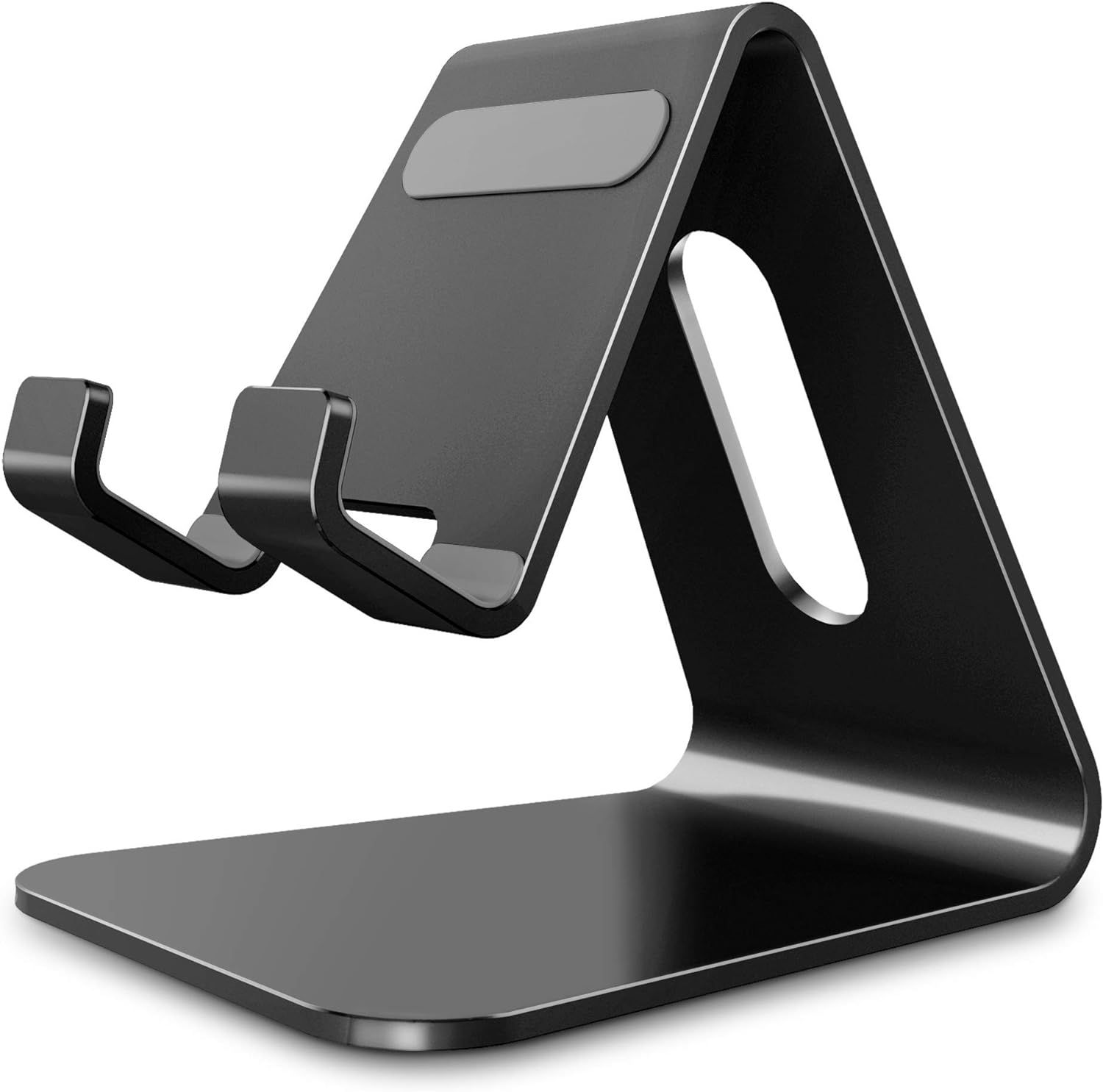 Support de téléphone portable bureau en aluminium support table berceau  pour tablette 1 pc argenté