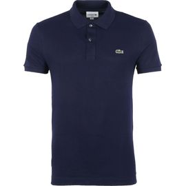 Lacoste Polo Piqué Foncé Bleu Bleu foncé taille S