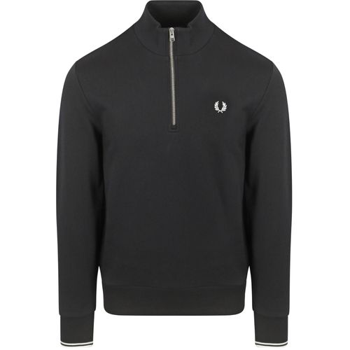 Fred Perry Pull Col Camionneur Noir Taille Xl