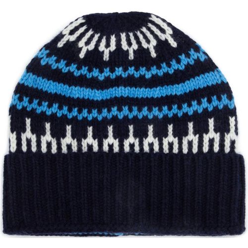 Connaissancecotton Apparel Bonnet Laine Impression Marine Bleu Bleu Foncé