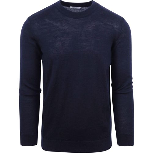 Connaissancescotton Apparel Pullover Wool Navy Bleu Foncé Bleu Taille L