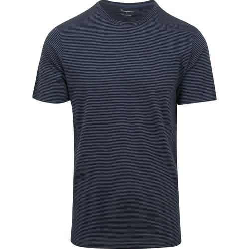Knowledgecotton Apparel T-Shirt Rayures Marine Bleu Bleu Foncé Taille M