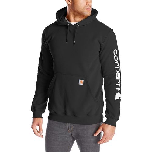 Carhartt - Sleeve Logo Hooded Sweatshirt - Sweat À Capuche Taille S, Noir