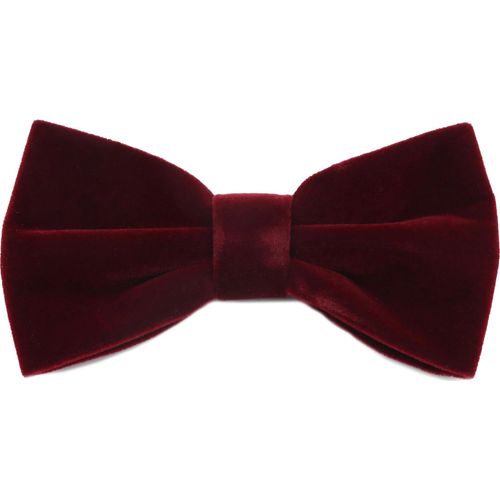 Suitable Noeud Papillon Velours Bordeaux