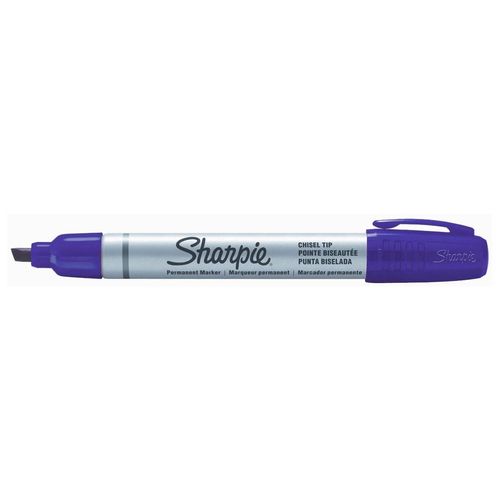 Sharpie Marqueur Permanent Metal Small Pointe Biseau Bleu