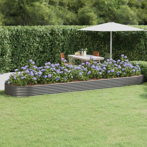 Prolenta Premium - Lit Surélevé De Jardin Acier Enduit De Poudre 523x140x36cm Gris