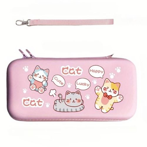 Sac Rose Gâteau Pour Animaux De Compagnie, Dessin Animé Pour Nintendo Switch Lite, Étui De Protection Anti-Collision, Sac De Rangement Portable Pour Accessoires De Jeu De Voyage--Style 3