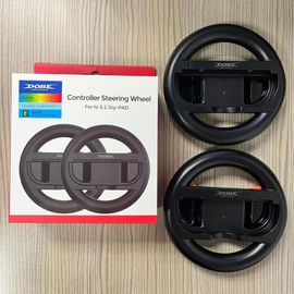 2 Pièces Volant Pour Nintendo Switch 2 Joy Con Contrôleur Commutateur Joycon 2 Volant De Course Poignée Pour Mario Kart 8 Deluxe--Noir