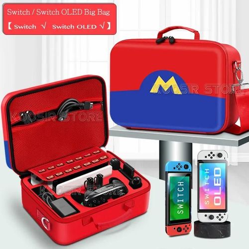 Pour Nintendo Switch Oled Accessoires Étui De Transport Coque Rigide Boîte De Carte De Jeu Nintendo Switch Animal Crossing Thème Sac-Style D Bag