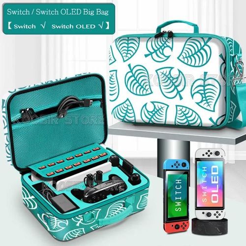 Pour Nintendo Switch Oled Accessoires Étui De Transport Coque Rigide Boîte De Carte De Jeu Nintendo Switch Animal Crossing Thème Sac-Style A Bag
