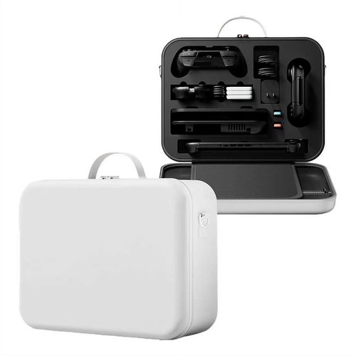 Mallette De Rangement Complète Pour Nintendo Switch 2, Organisateur De Voyage À Coque Rigide De Grande Capacité Avec Porte-Carte De Jeu, Pochette Portable-Blanc Single Pro