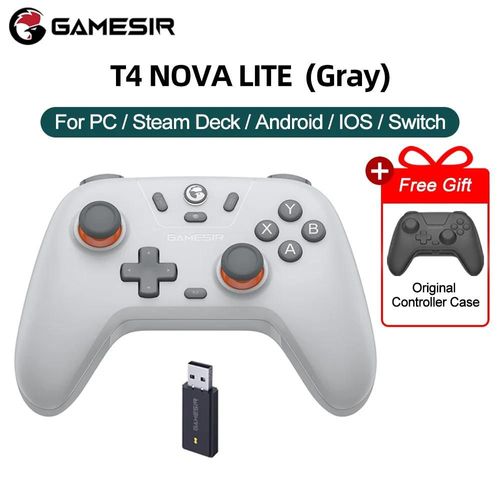 Gamesir Manettes Pc Switch 2 Contrôleur Nova Lite Controle Hall Joystick Efficace Pour Nintendo Switch Steam Téléphone Android Ios-Gris