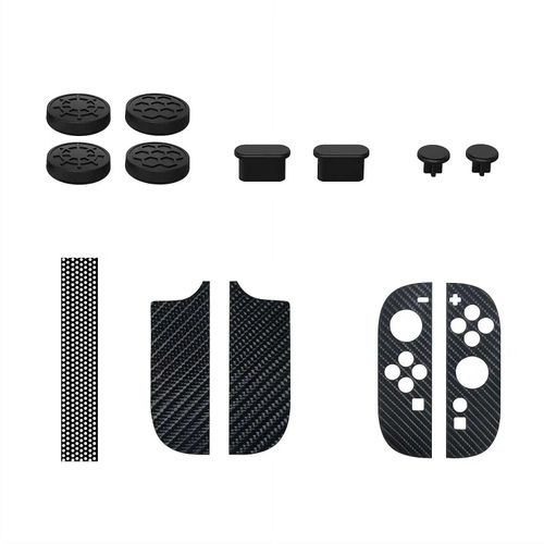 Capuchon De Bouton De Protection En Silicone, Port De Chargement, Couvercle Anti-Poussière, Autocollant De Poignée Pour Joystick Joycon Console De Jeu Pour Nintendo Switch 2-Noir